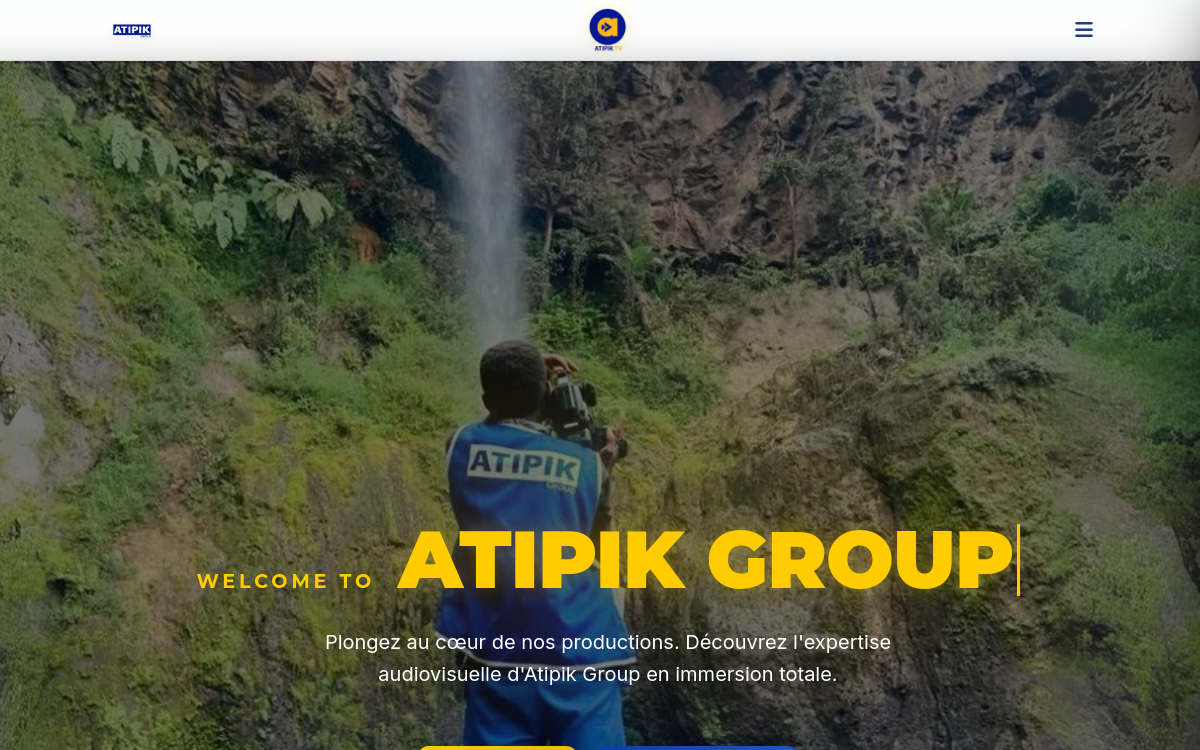 Aperçu de la page d’accueil de Atipik Group